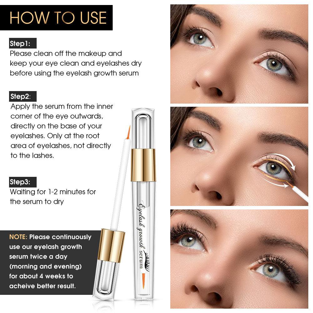 Powerful Eyelash Growth Serum Eye Lash Enhancer Natural Curling Nursing Liquid Makeup Lashes Lift Tools (M2)(1U86)