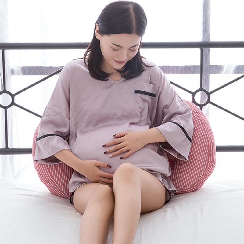 Great U Shape Multi-function Cotton Maternity Pillows - Pregnant Women Sleeping Support Pillow - Pregnancy Side Waist Body Pillow (8Z2)(F7)(1Z3)