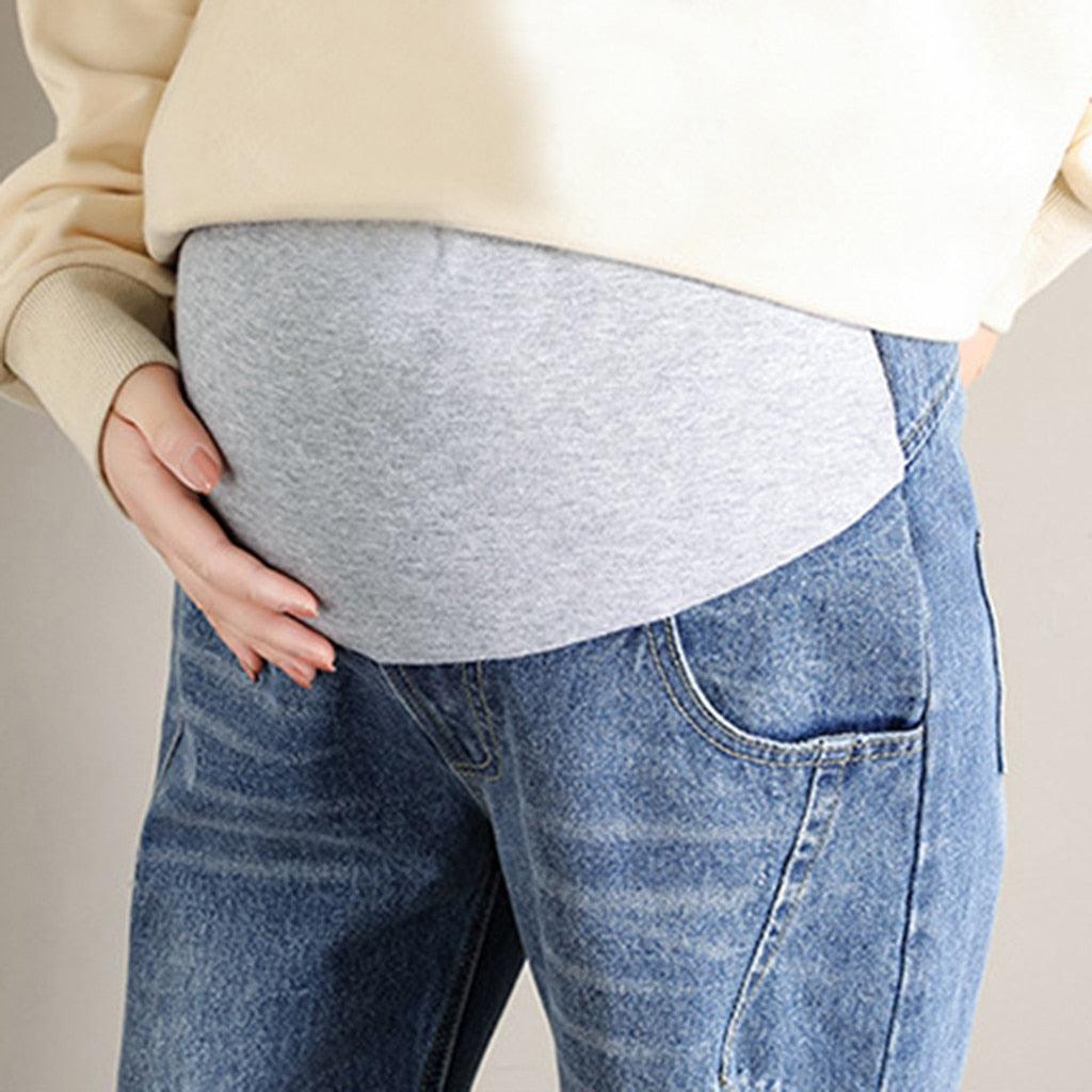 Maternity Denim Pregnancy Jeans 4XL Ripped Hole, Loose Straight Fit, 9/10  Length For Spring And Autumn Pregnancy Style 231120 From Huo07, $16.28 |  DHgate.Com