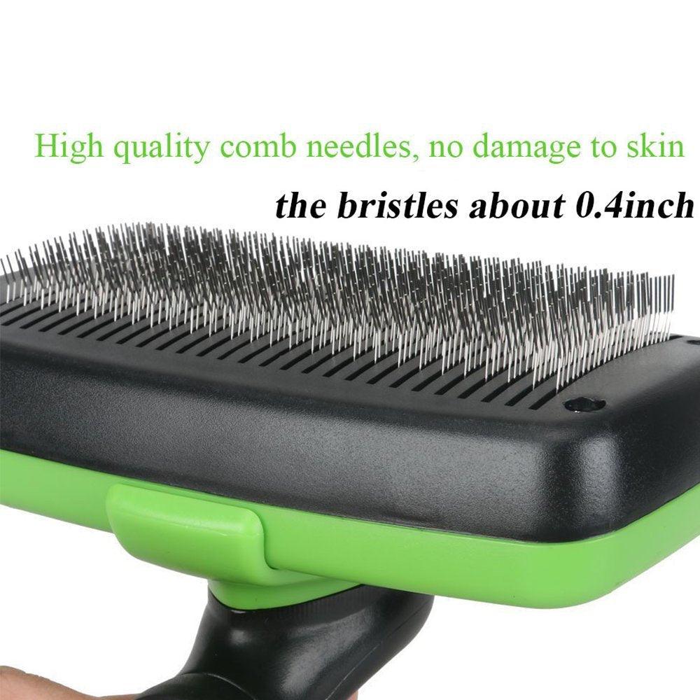 Professional All-in-one Self Cleaning Slicker Dog and Cat Brush Pet Grooming Tools (9W1)(F72)