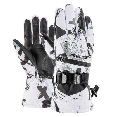 Professional Ski Gloves - Touch Screen Winter Warm Snowboard Gloves (D44)(6WH1)