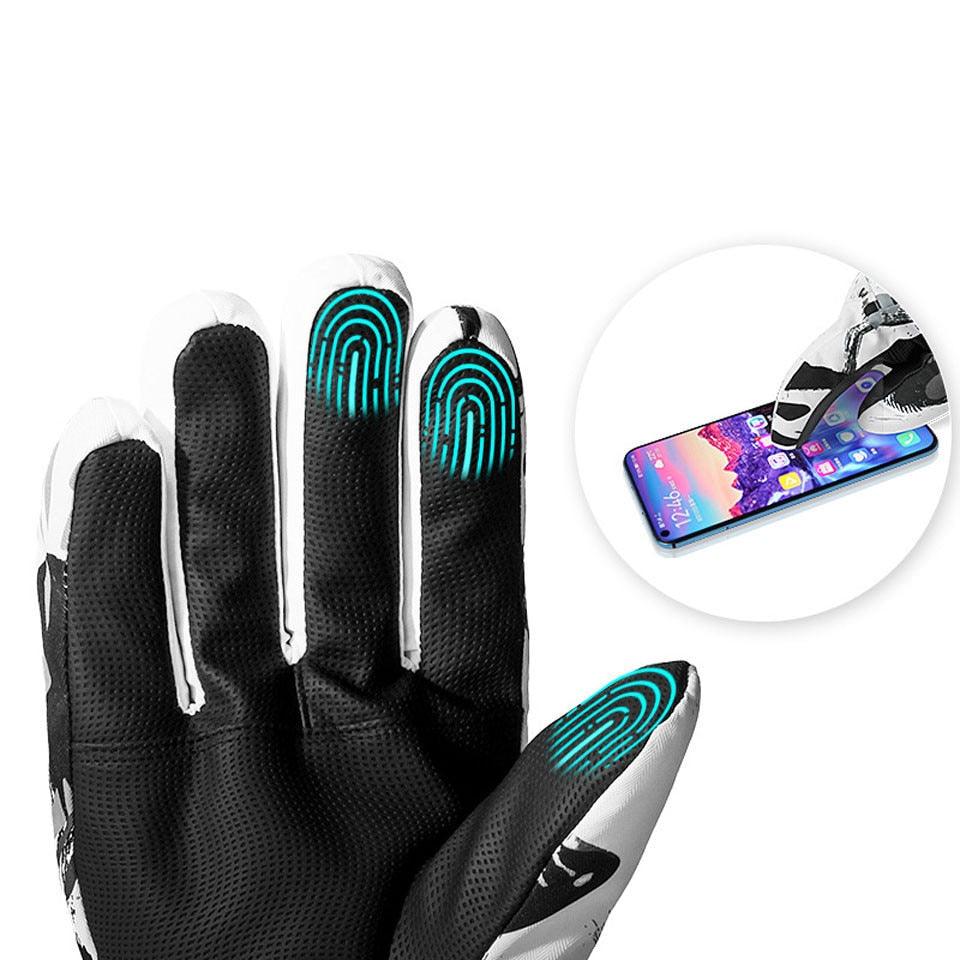 Professional Ski Gloves - Touch Screen Winter Warm Snowboard Gloves (D44)(6WH1)