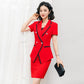 Elegant Professional Skirt Suit - High Quality Office Ladies Jacket Blazer Slim skirt - Two Piece Set (D20)(TB5)