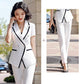 Elegant Professional Skirt Suit - High Quality Office Ladies Jacket Blazer Slim skirt - Two Piece Set (D20)(TB5)