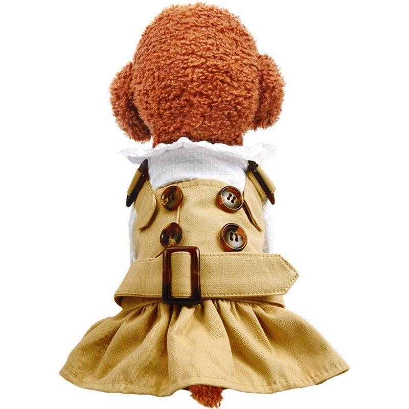 Puppy Lovely British Style Princess Dress Outfits Clothes - For Small Dogs Puppy Dress Dogs Spring Summer Clothing (2U69)