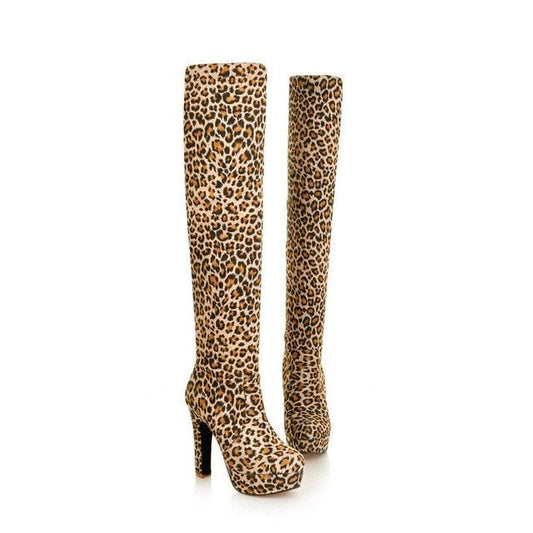 New Women Boots - Sexy Fashion Over the Knee Boots - Heel Boot Platform (D38)D36)(BB3)(CD)(BB2)(WO4)