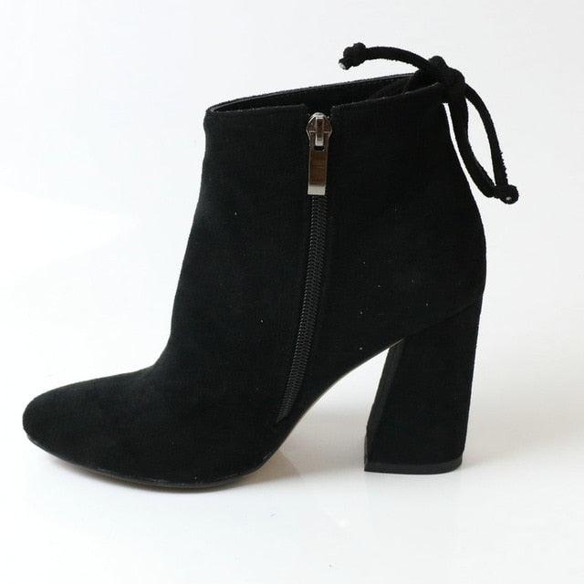 Cute Women Ankle Boots - Elastic Stretch Fabric - High Heel Fashion Women Party Shoes (BB1)(BB2)(CD)(WO4)