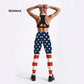 Gorgeous Summer Style Women Leggings - Fitness American Flag Star & Stripe Printed Leggings - High Waist (D24)(D31)(BAP)(TBL)