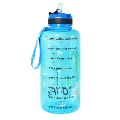 2L 1.3L 450ml Half Gallon Tritan Water Bottle With Straw BPA Free (FHB)(1AK1)