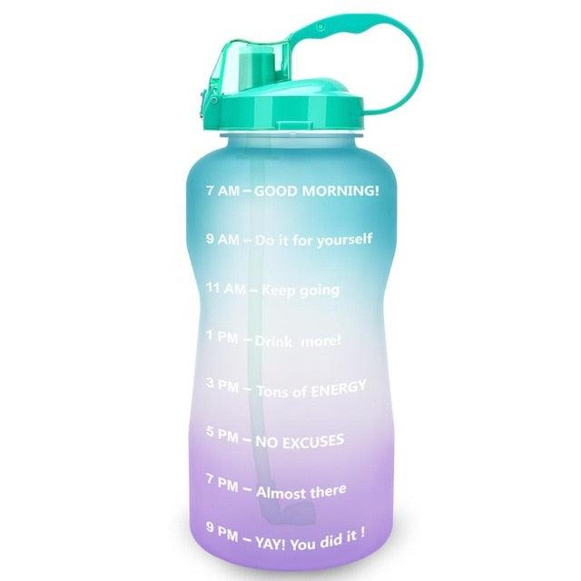 Trending 2L 3.8L Gallon Tritan Sports Water Bottle with Straw - Big Protein Shaker Drink Bottles (D61)(FHB)(1AK1)