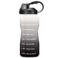 Trending 2L 3.8L Gallon Tritan Sports Water Bottle with Straw - Big Protein Shaker Drink Bottles (D61)(FHB)(1AK1)