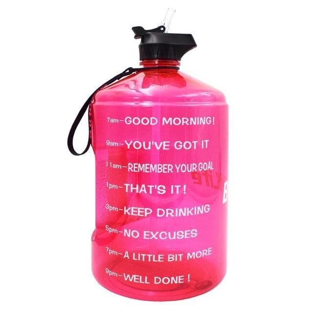 3.78L 2.2L 1.3L Gallon Water Bottle With Straw Plastic Large Capacity GYM Fitness Tourism BPA FREE (1AK1)