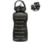 Sport 3.8L 2L Wide Mouth Gallon Tritan Water Bottle With Straw BPA Free (FHB)(F61)(1AK1)