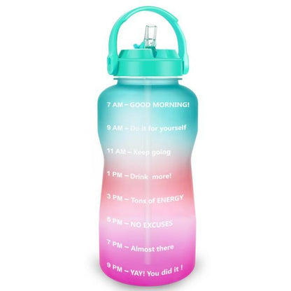 Sport 3.8L 2L Wide Mouth Gallon Tritan Water Bottle With Straw BPA Free (FHB)(F61)(1AK1)