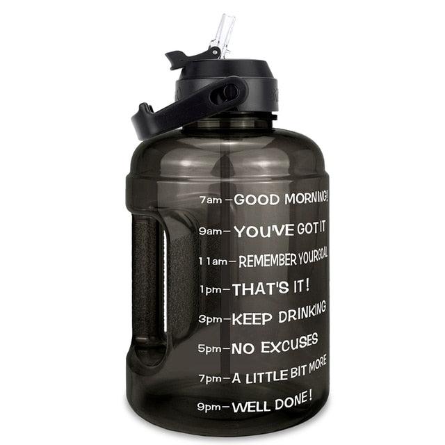 Amazing Water Bottle 2.2L 73oz Motivational with Straw Leakproof BPA Free Sports Travel Water Jug Time Marker Help to Lose Weight(FHB)(1AK1)(1U24)(F24)(1U101)(1U9)(F101)