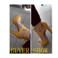 Women Pumps High Heels Platform Shoes - Peep Toe Buckle Spring Spike Heels (D37)(SH2)(SS1)(SH1)(WO1)