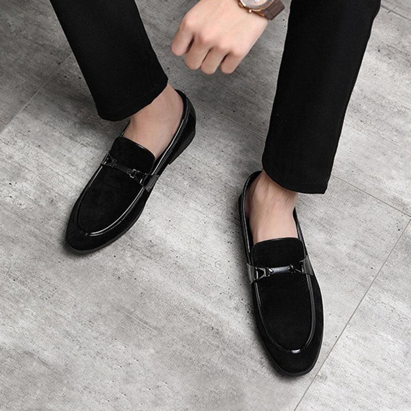 Fashion Pointed Toe Dress Shoes - Men's Patent Leather Formal Suits Slip-On Party Men's Shoes (D14)(MSF3)(MSC2)(MSC4)(MSC1)