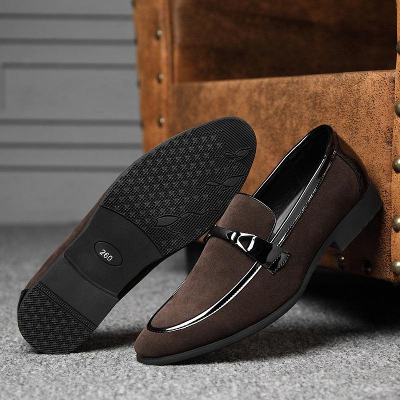 Fashion Pointed Toe Dress Shoes - Men's Patent Leather Formal Suits Slip-On Party Men's Shoes (D14)(MSF3)(MSC2)(MSC4)(MSC1)