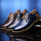 Genuine Leather Casual Male Shoes - Wear-Resistant Men Flats Oxfords Shoes (D14)(MSF2)