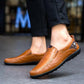 Genuine Leather Men's Casual Shoes - Comfortable Slip-On Driving Shoes (MSF3)(MSC2)(MSC4)