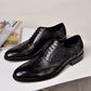 Men's Oxfords Shoes - British Style Leather Business Formal Shoes - Office Suit Dress Shoes (D14)(MSF1)