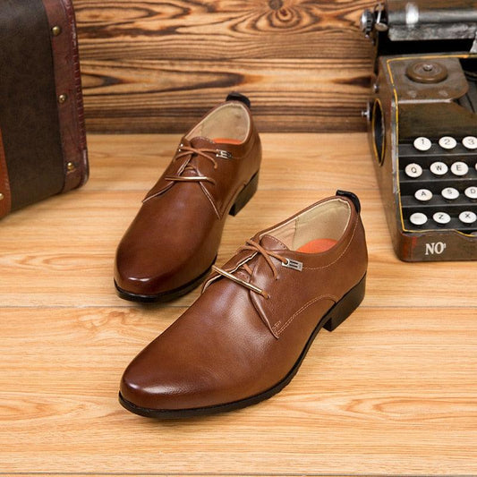 Men's Dress Shoes - Fashion Pu Leather Shoes - Men Brands Wedding Oxford Shoes (D14)(MSF2)(MSF1)