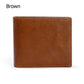 Men's Wallet Genuine Leather Wallet - Handmade Billfold Coin Short Wallet (MA5)(F17)