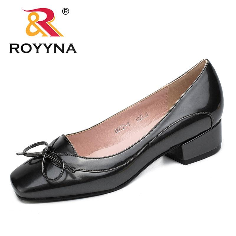 Great Arrival Fashion Style Women Pumps Butterfly-Knot Women Dress Shoes Square Toe Women Office Shoes Shallow Lady Shoes (FS)(F40)(3U40)