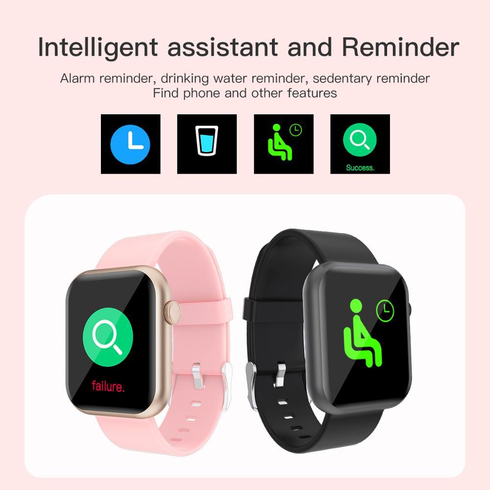 Great Smart Watch - Blood Pressure Oxygen Monitor With Game Function Multilingual Smartwatch - Android IOS (D82)(D84)(RW)