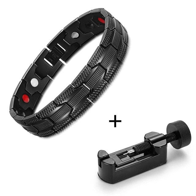 Negative Ions Magnetic Therapy Bracelet & Bangle Hologram Bracelets (MJ3)