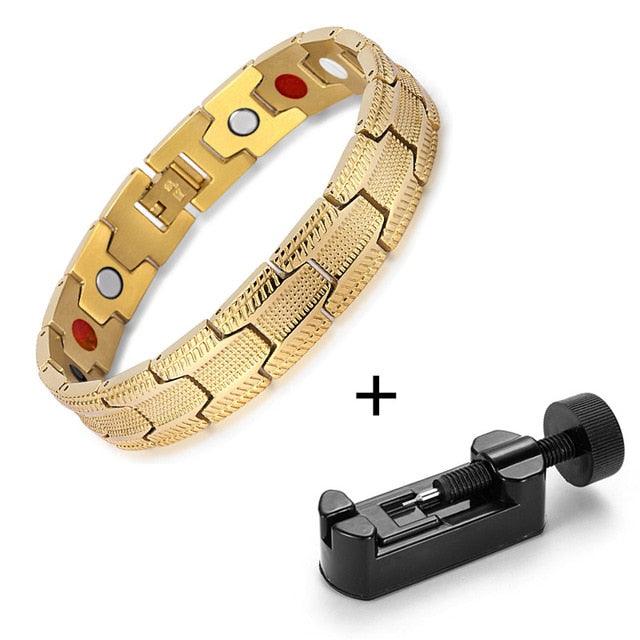 Negative Ions Magnetic Therapy Bracelet & Bangle Hologram Bracelets (MJ3)