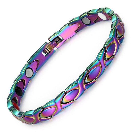 New Fashion Bracelet & Bangle Magnetic Jewelry - With Colorful Color Stainless Steel Hand Chain (D83)(MJ3)