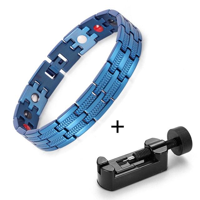 Great Bracelet - Healing 4 Elements Magnetic Stainless Steel Bracelets (D83)(MJ3)