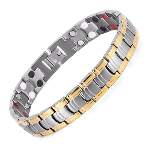 Jewelry Gold Color Magnetic Bracelet - Bracelets & Bangles Stainless Steel (MJ3)