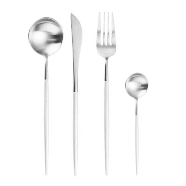 Rose Gold Tableware Set - Stainless Steel Cutlery Set - Western Food Tableware (D61)(AK6)