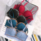 Gorgeous Women Sexy Lingerie Sets - Wireless Lace Cotton Luxury Panties + Padded Push Up Bra Sets (D27)(TSB4)