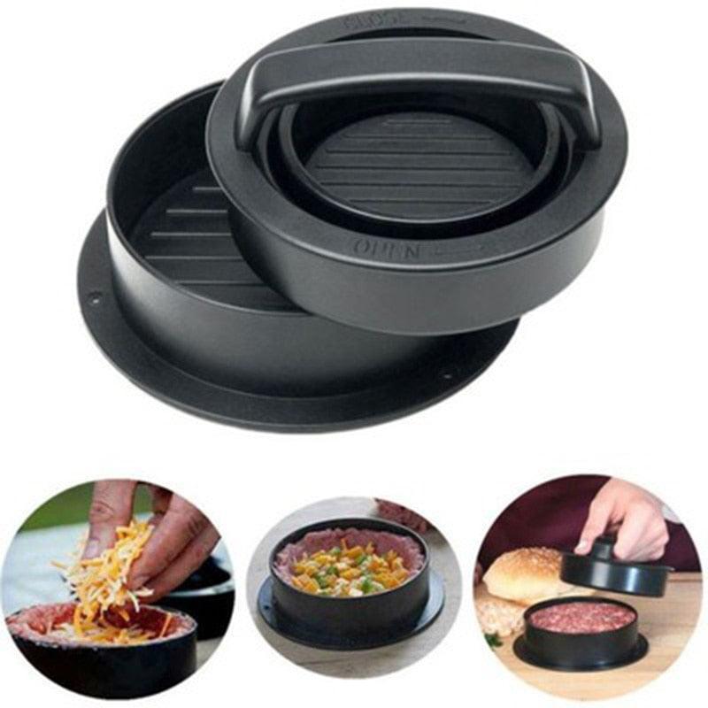 Round Shape Hamburger Press Food-Grade ABS Non-Stick Tool - Kitchenware Meat Tools (AK3)