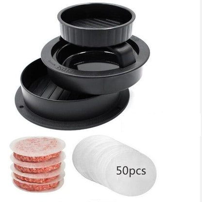 Round Shape Hamburger Press Food-Grade ABS Non-Stick Tool - Kitchenware Meat Tools (AK3)