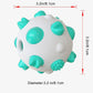 Rubber Dog Chew Toy Ball - Tooth Cleaning Bite Resistant Large Small Dogs Molar Interactive Training Toy (D73)(7W2)(6W2)(3W3)(1W3)