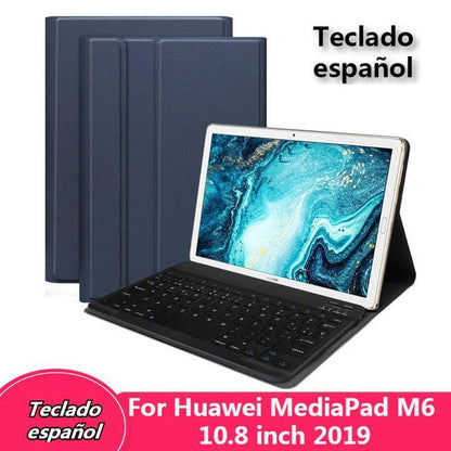 English/Russian/Spanish Keyboard Case For Huawei MediaPad M6 10.8 2019 Ultra slim Stand Smart Cover For Huawei M6 10.8 (TLC3)(F47)