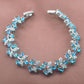 Russian Style Women Wedding Jewelry Sets - Sky Blue Zirconia Summer Accessories Set (3JW)(F81)