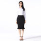 Amazing Cotton Elegant Fishtail Skirt - Plus Size - Spring Solid Short Black Cotton Skirts (D23)(D20)(TB7)(TP6)