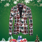 Buckle Male Blazer - Santa Claus Printed Blazers for Men (T2M)(CC5) - Deals DejaVu