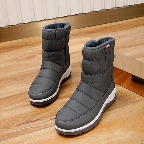 Women Winter Platform Zip Ankle Boots - Waterproof Boots - Ladies Original Breathable Casual Shoes (BB2)(CD)(WO4)(BB5)(F38)(3U38) - Deals DejaVu