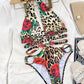 Hot One Piece Swimwear - Women Monokini Halter Swimsuit Printed Bathing Suit - Padded Beachwear Swimming Summer Backless (TB8D)(1U26)(F26) - Deals DejaVu