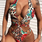 Hot One Piece Swimwear - Women Monokini Halter Swimsuit Printed Bathing Suit - Padded Beachwear Swimming Summer Backless (TB8D)(1U26)(F26) - Deals DejaVu