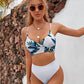Sexy Twist Tank High-Waist Bikini Sets - Women Push Up Swimsuits Bathing Suit Swimwear - Solid Leaves V-neck Bikinis Beachwear (TB8D)(1U26)(F26) - Deals DejaVu
