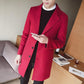 Men Autumn Winter Overcoats Wool Blends Business - Trench Long Jackets Leisure Overcoat Fit Male Solid Color 5XL (D100)(TM4)(CC1) - Deals DejaVu