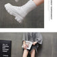 Autumn Women Chunky Heel Knee-length Boots -Brand Ankle Boots Female Round Toe Zipper Boots Lasdies Fashion Comfort (BB2)(CD)(WO4)(BB5)(F38)(3U38) - Deals DejaVu