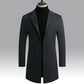 New Men Jacket Single Breasted Trench Coat - Solid Color Windbreakers Cardigan Jacket -Mens Overcoat chaquetas hombre (D100)(TM4)(CC1) - Deals DejaVu